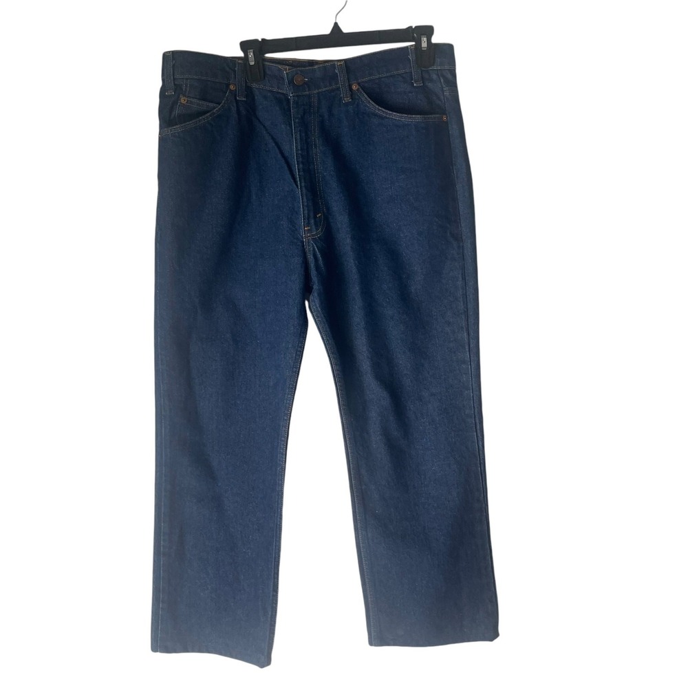 Levi's 517 Vintage 1970 Men's Size 38 X 30 Orange Tab Dark Wash Bootcut Jeans